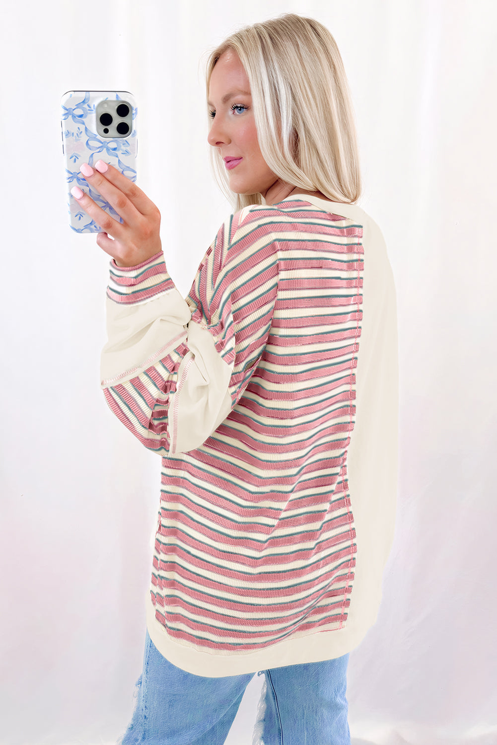 Aadhya Patchwork Oversized Pullover Top
