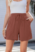 Kaia Waist Loose Linen Shorts