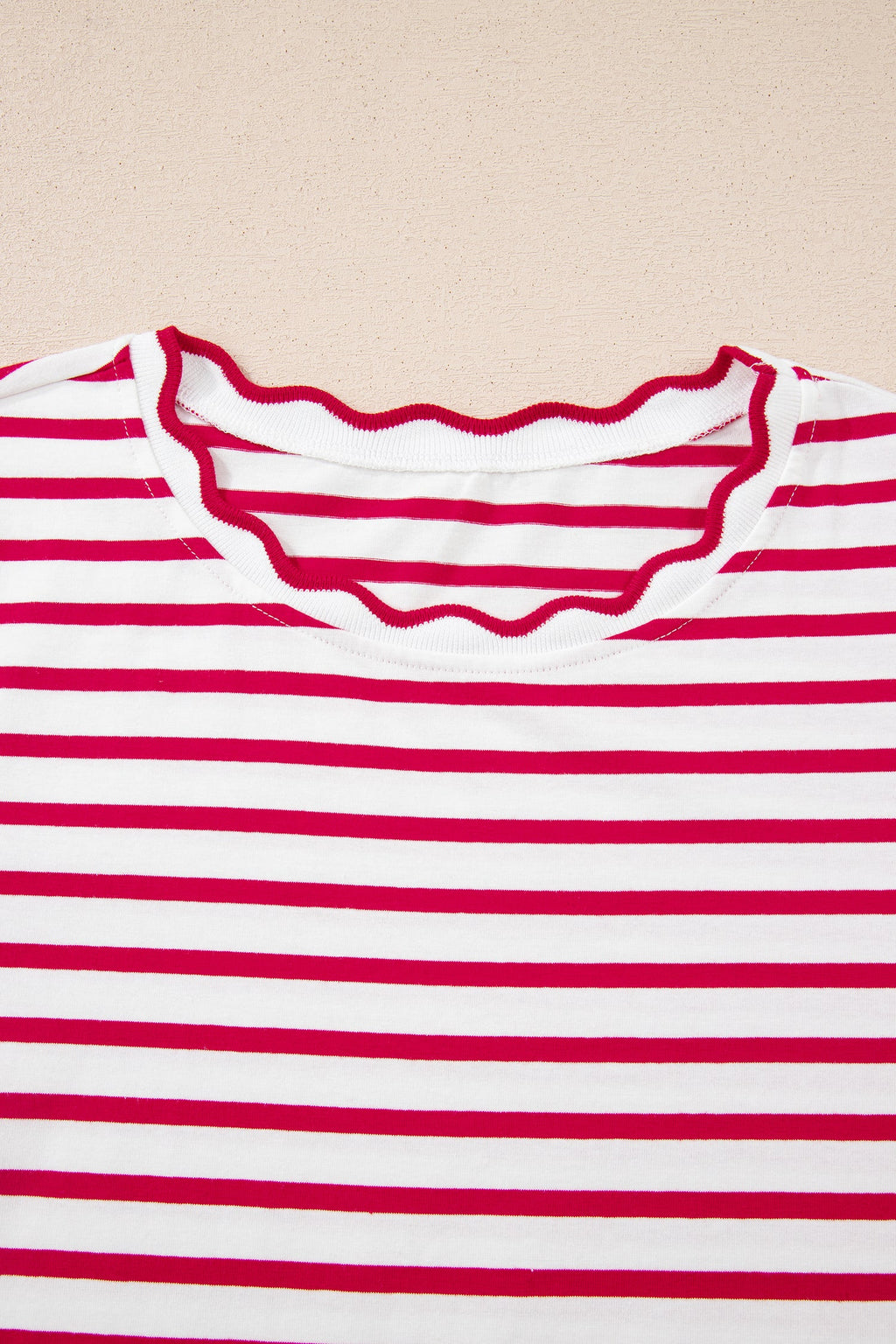 Royalty Scalloped Trim T Shirt