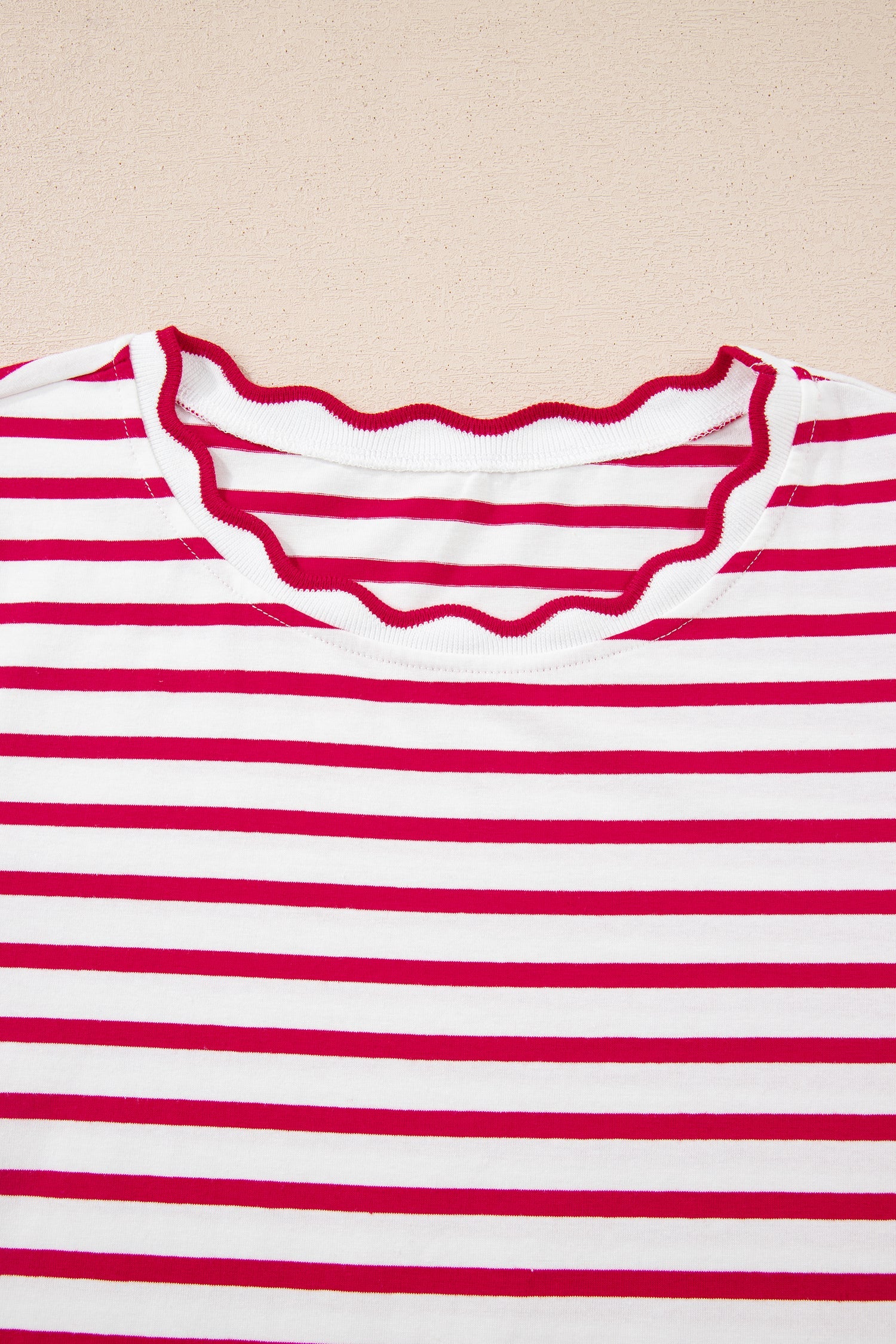 Royalty Scalloped Trim T Shirt