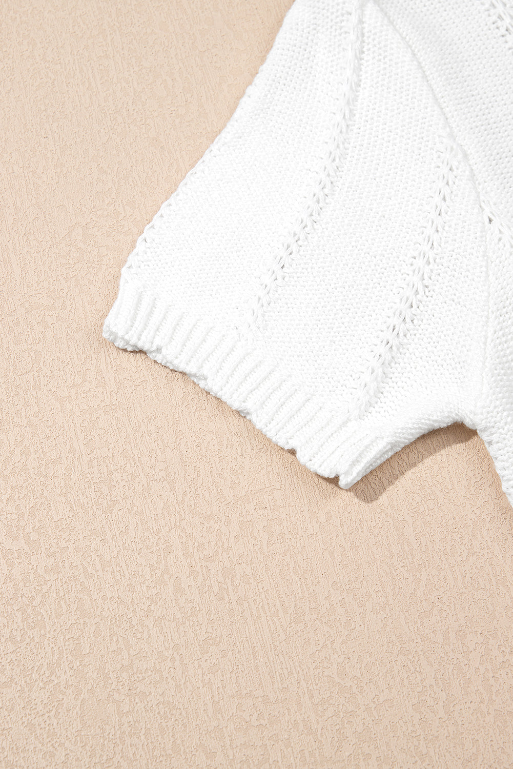 Lavender Puff Sleeve Crewneck Sweater