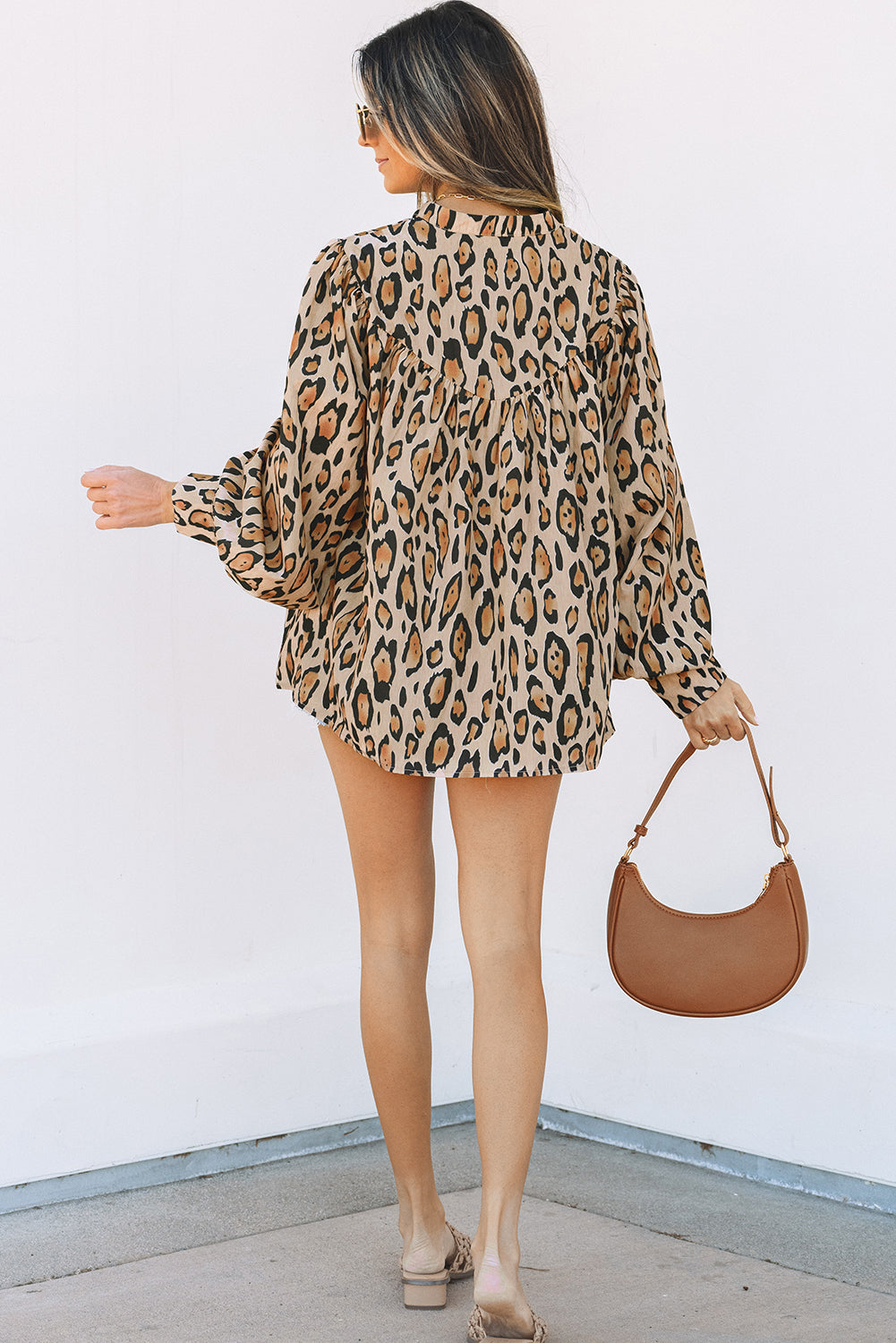 Alaiya Balloon Sleeve Casual Shirt