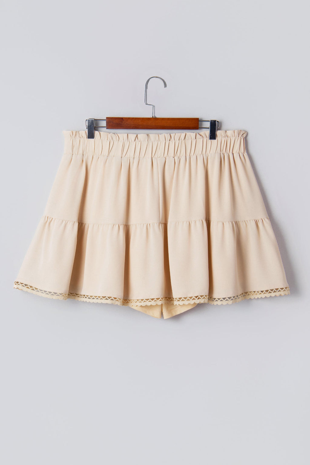 Millie Trim Boho Ruffled PLUS Shorts