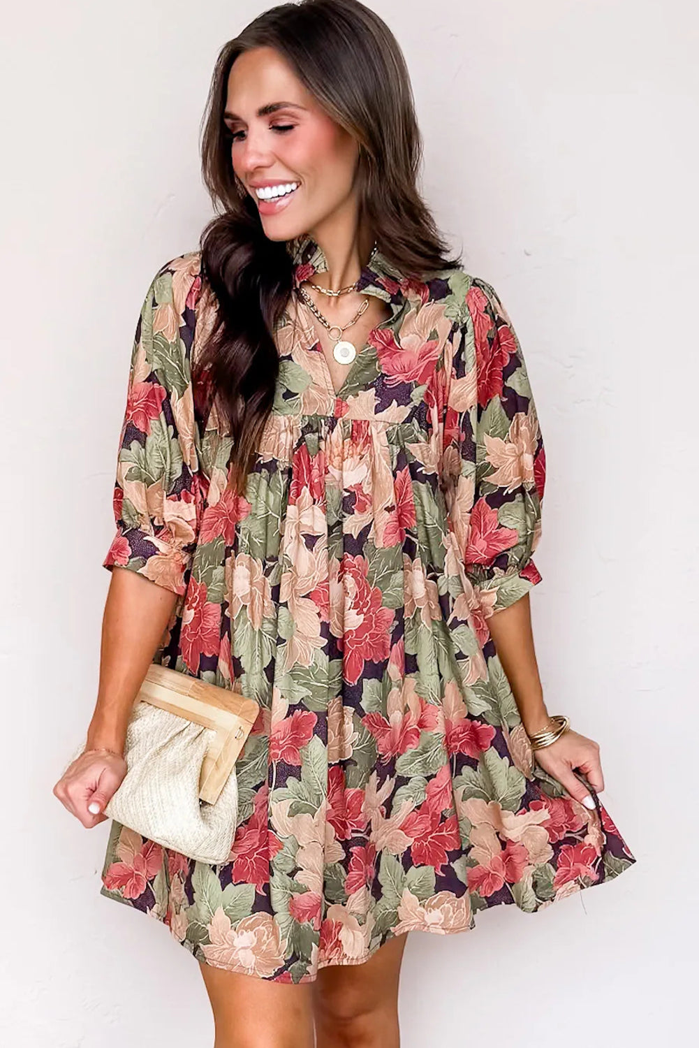 Annika Half Sleeve Mini Dress