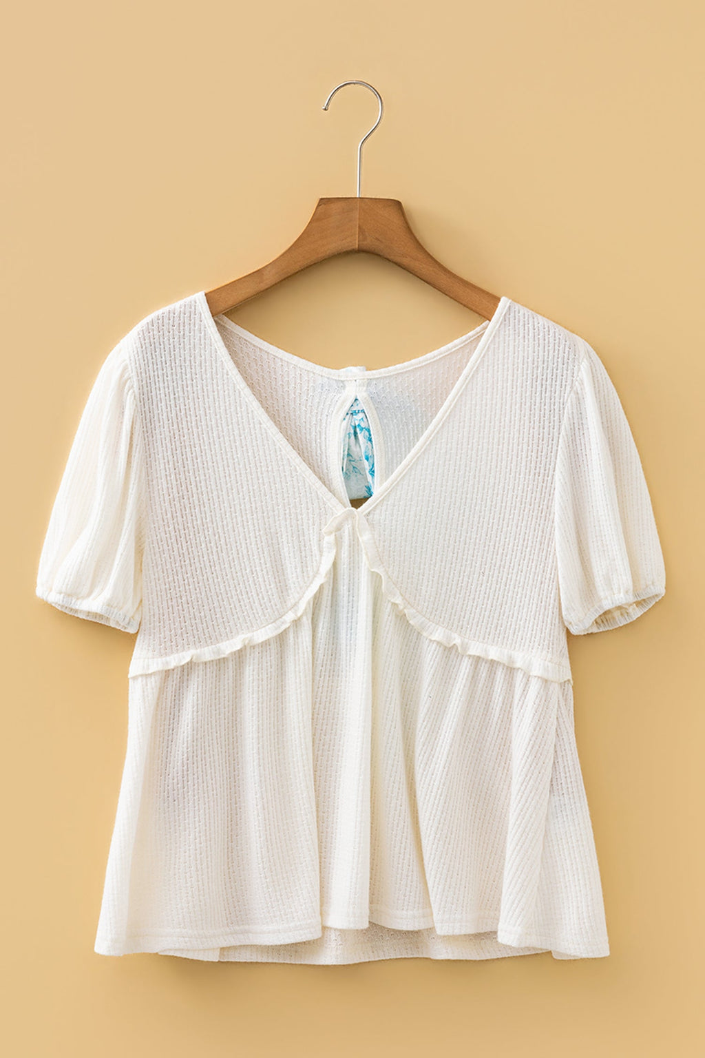 Lilliana Bubble Sleeve Peplum Top
