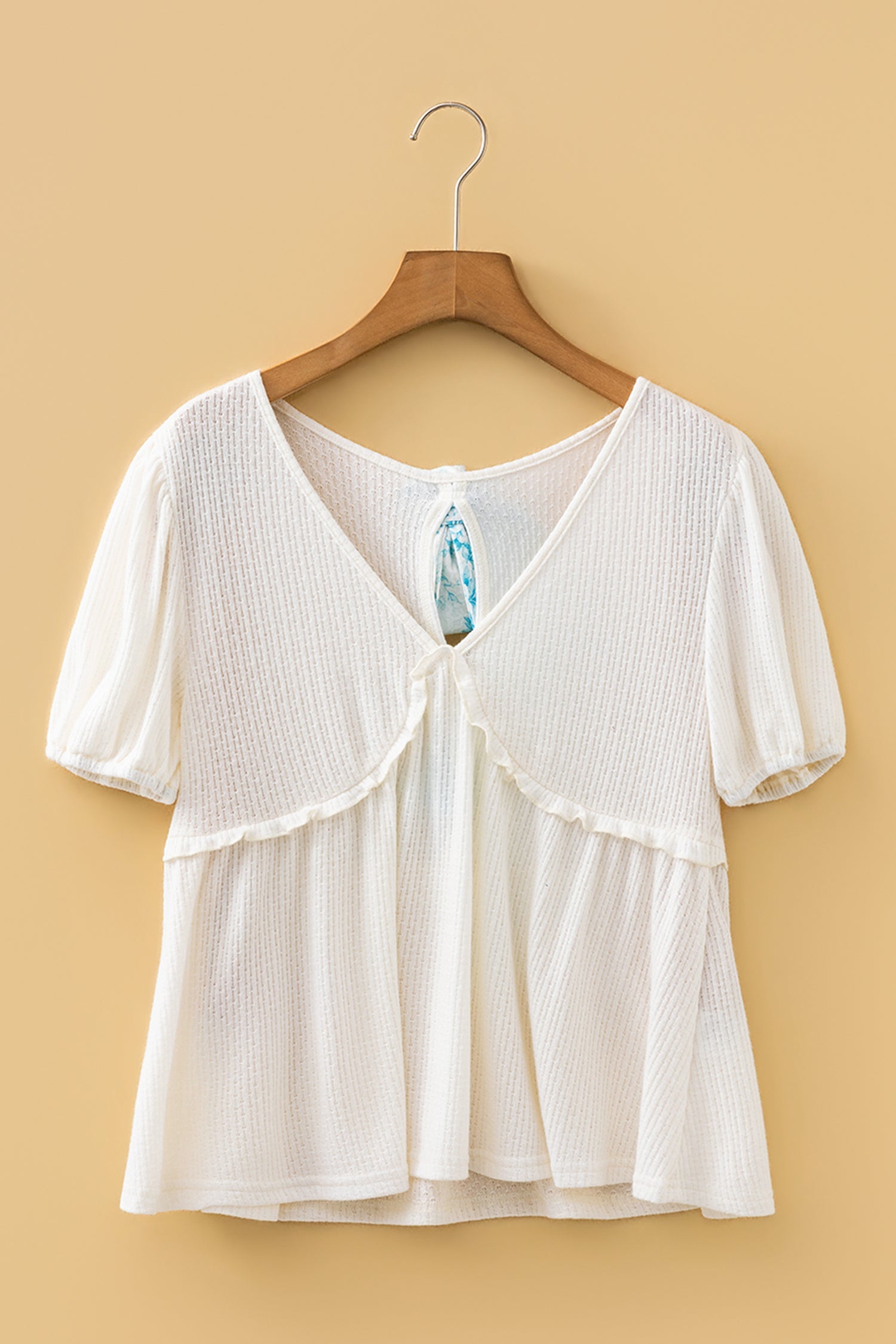 Lilliana Bubble Sleeve Peplum Top