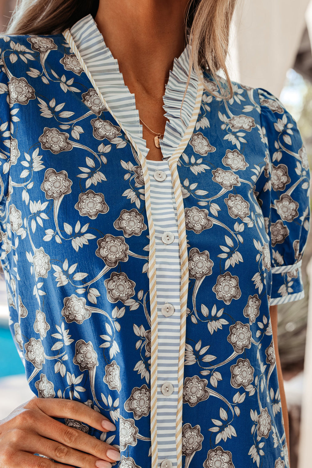 Azalea Short Sleeve Floral Dress