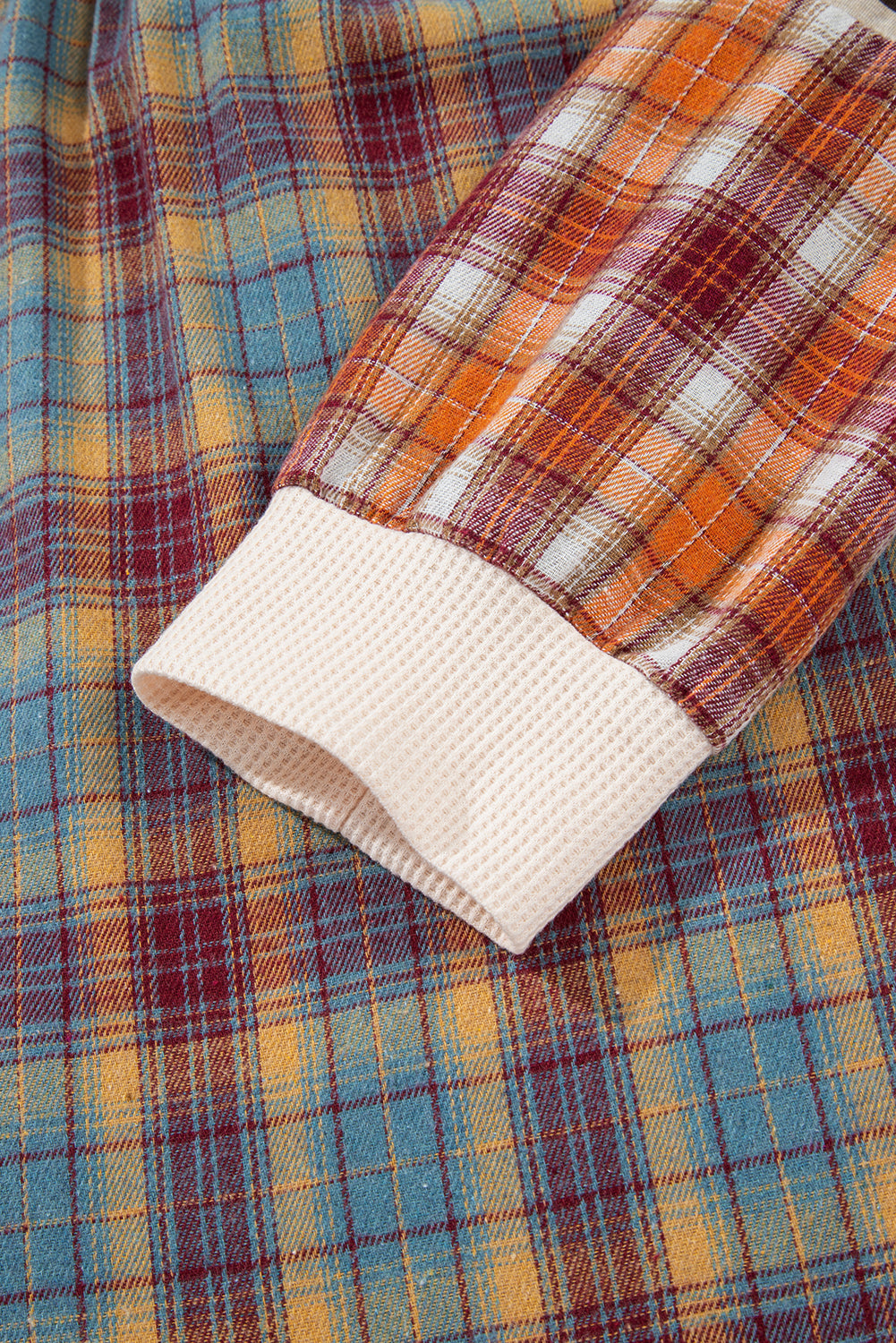 Mackenzie Plaid Patchwork Half PLUS Pullover