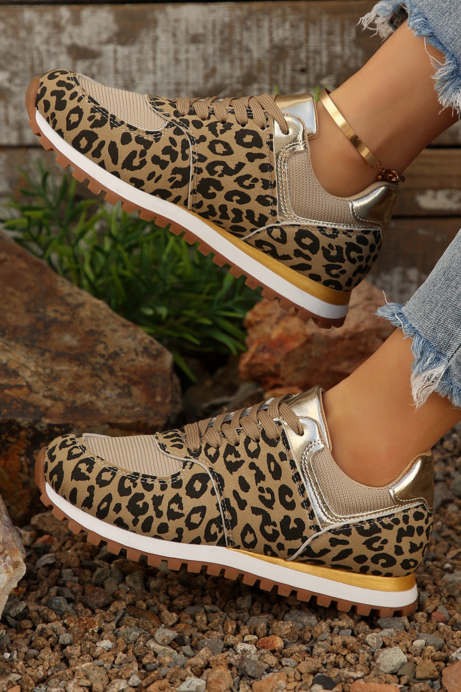 Romy Patchwork Lace Up Sneakers