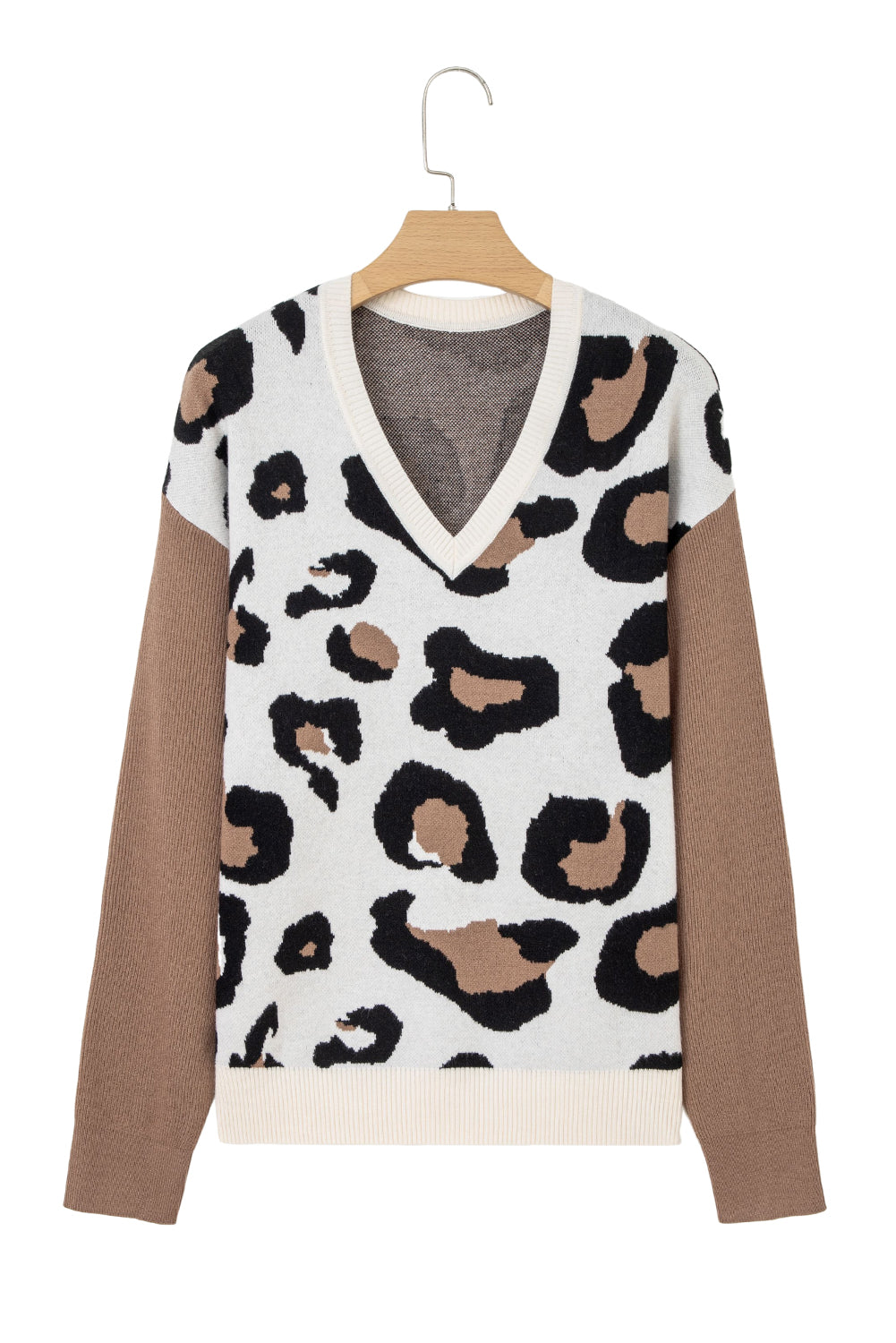 Jocelyn Block Patchwork Sleeve Sweater