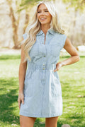 Anne Front Sleeveless Mini Dress