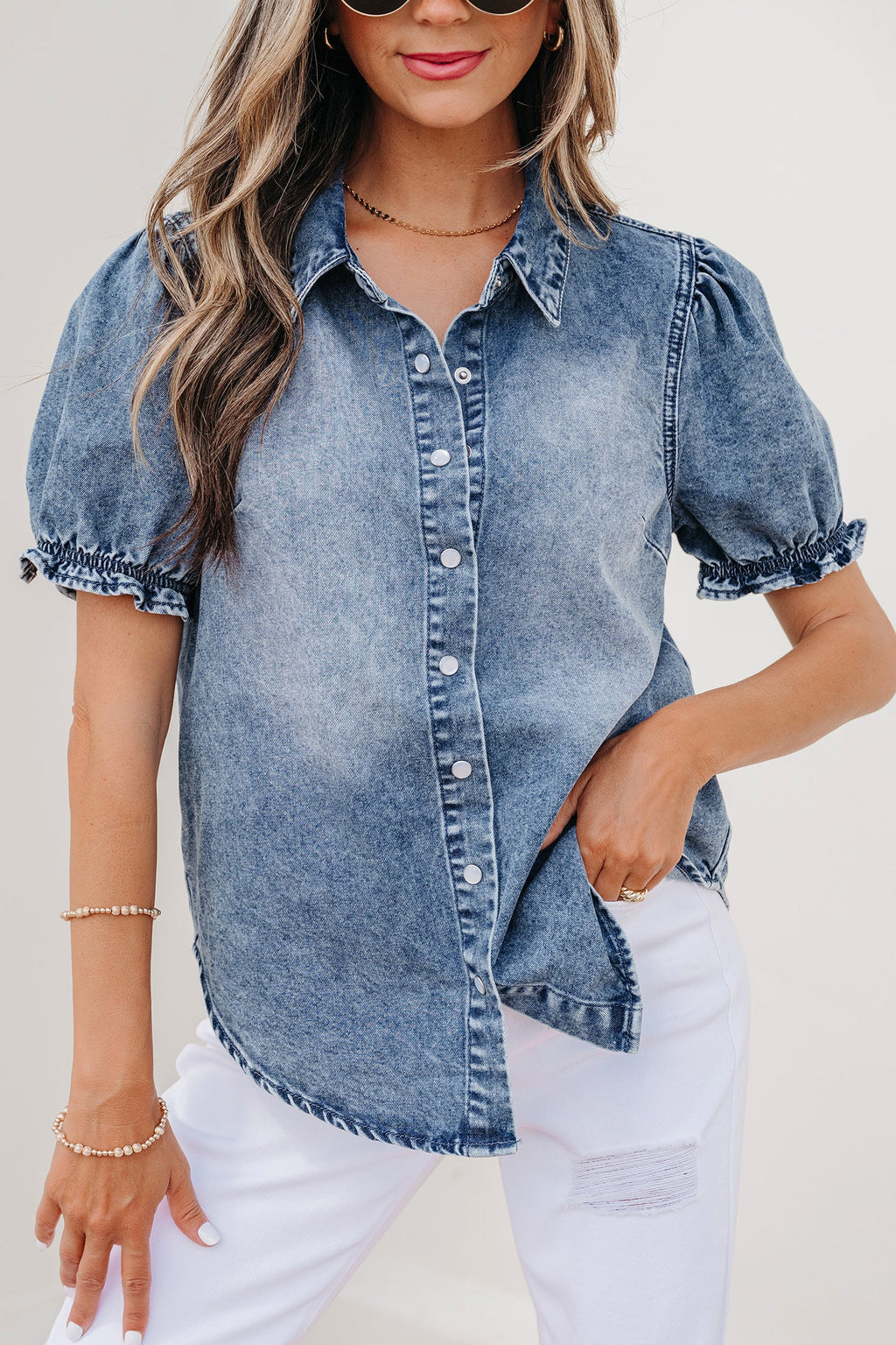 Ariana Short Sleeve Snap Shirt