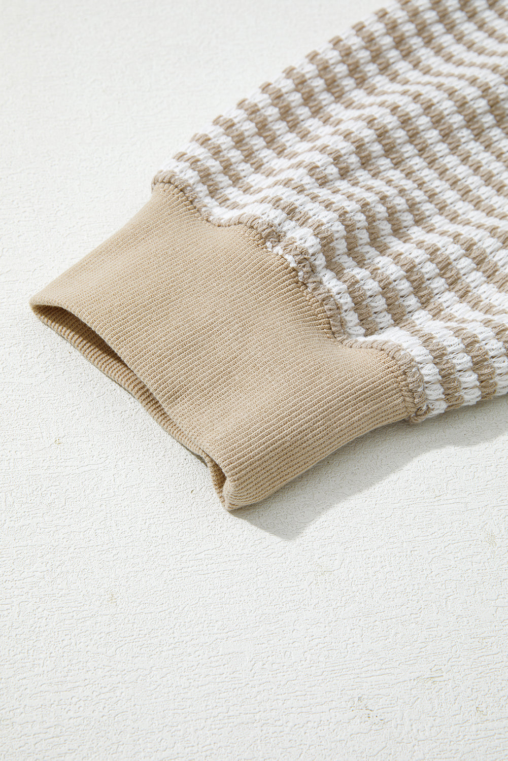 Vanessa Knit Ribbed Trim Long Sleeve PLUS Top