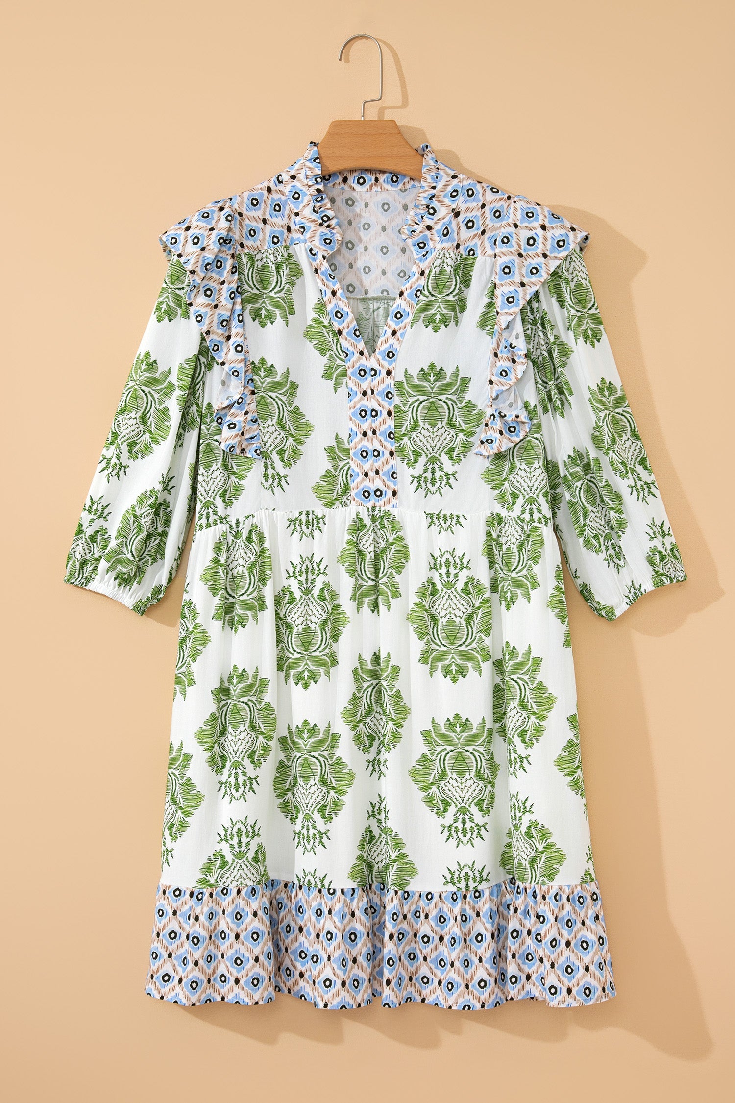 Margot Ruffle Detail Mini Dress