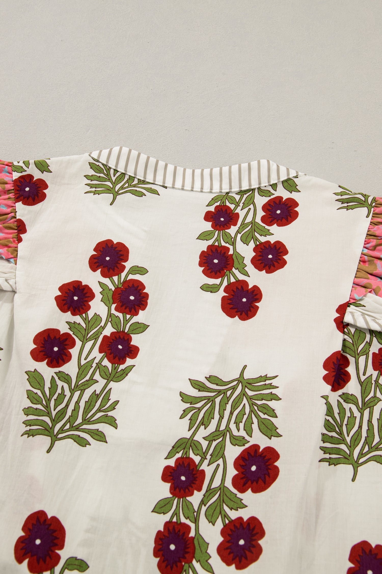 Zora Trim Flutter Cotton Blouse