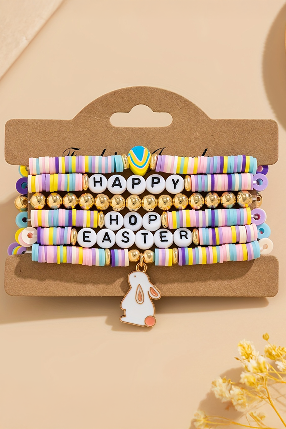 Kylee Beaded Elastic Layer Bracelet