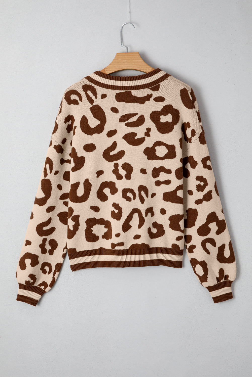June Printed Knit Casual Sweater