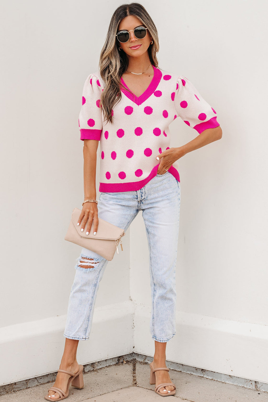 Alexia Puff Short Sleeve Sweater