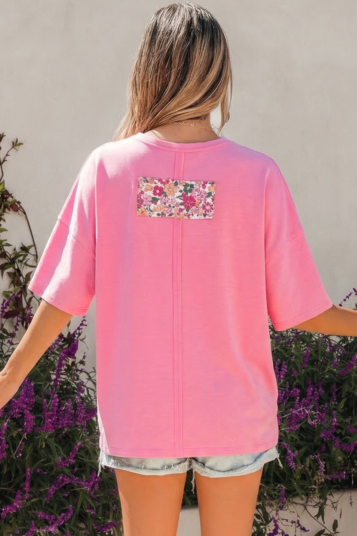 Adriana Big Flower Oversize Tee