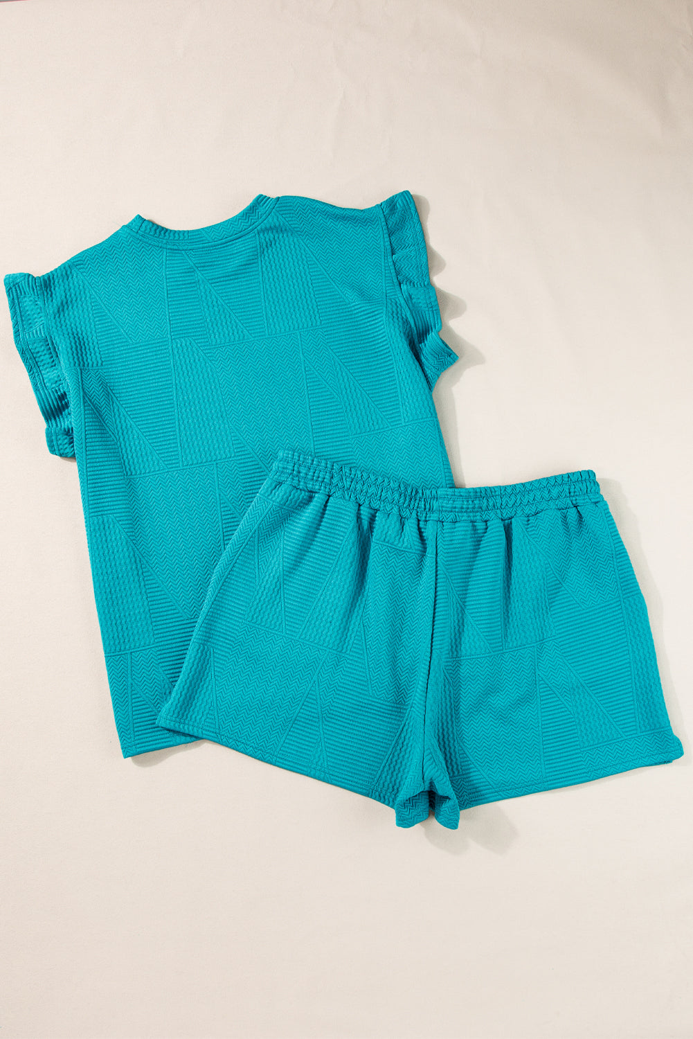 Allie Textured Ruffle Lounge Set