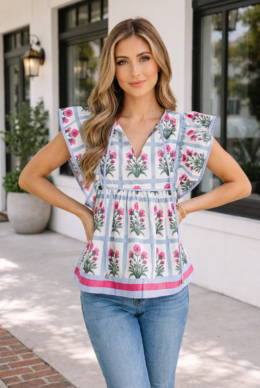 Lucero Flutter Sleeve Top