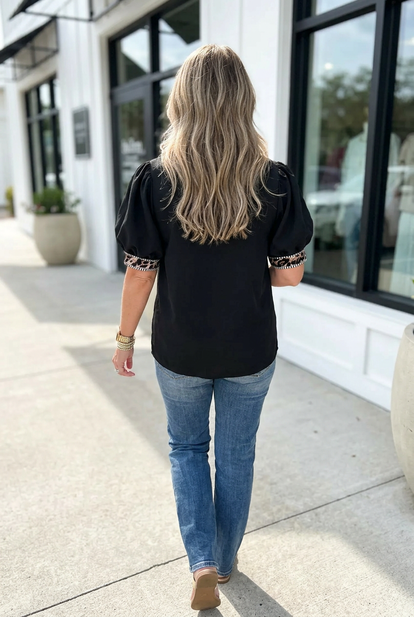 Aubrianna Trim Down Shirt
