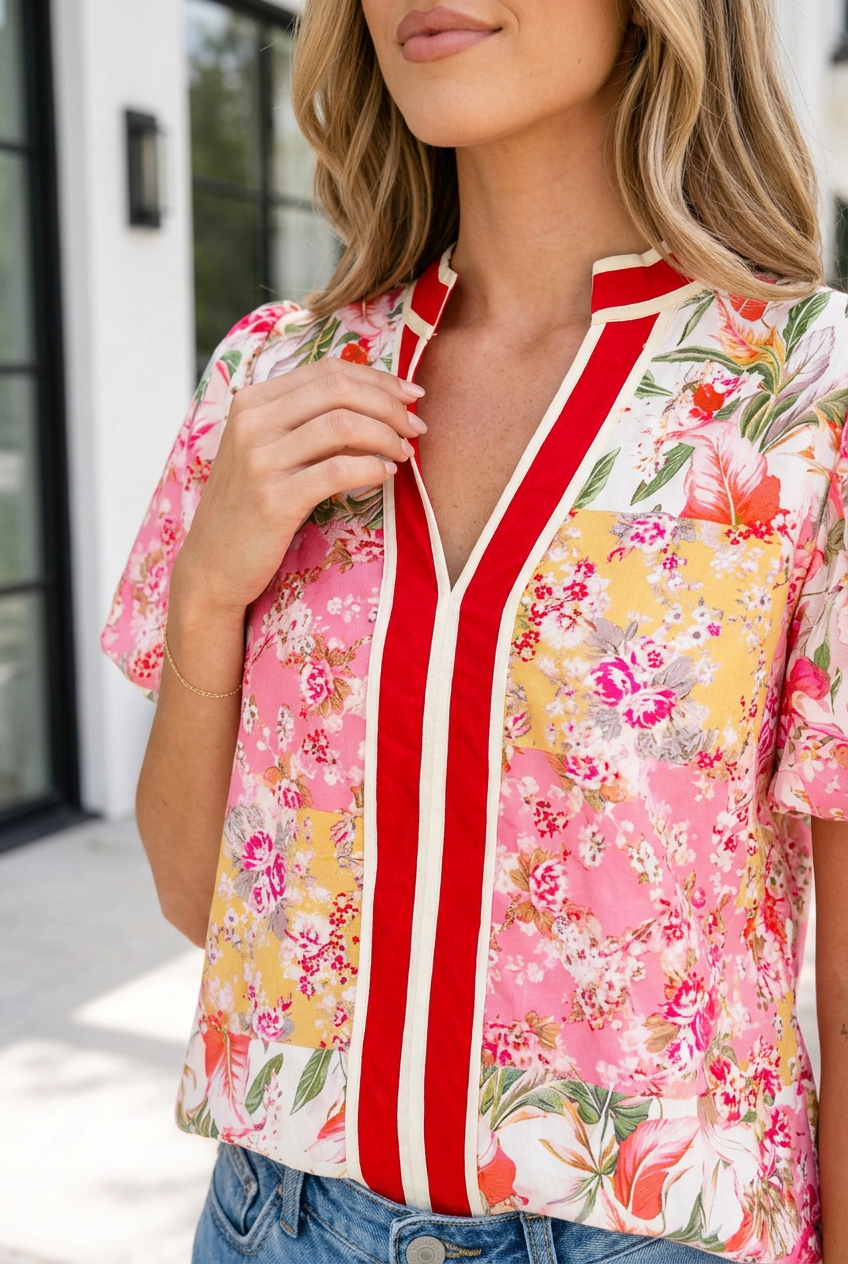 Katherine Sleeve Floral Blouse