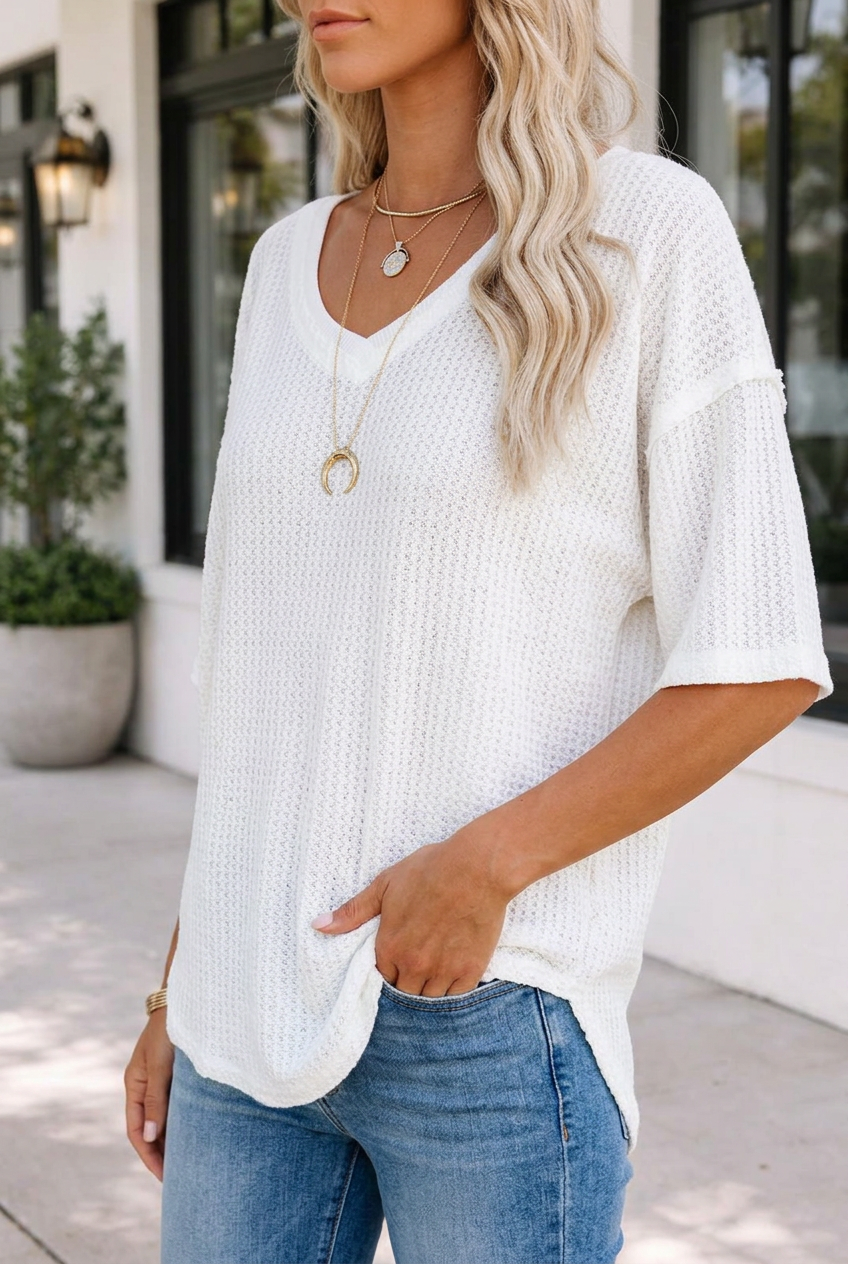 Maria Knitted Textured Top