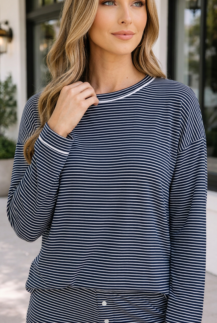 Georgia Lounge Set Long Sleeve Top