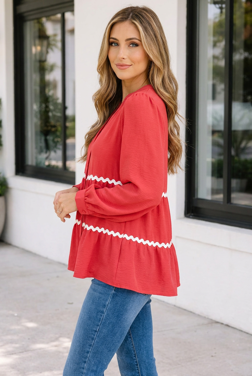Leah Sleeve Shirt Long Sleeve Top