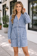 Alana Raw Hem Dress