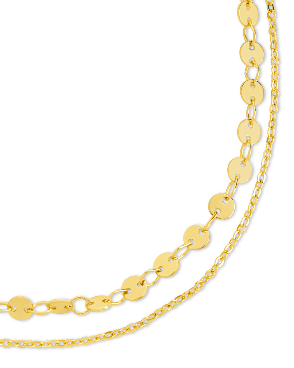 Eliana Layered Disc Chain Anklet