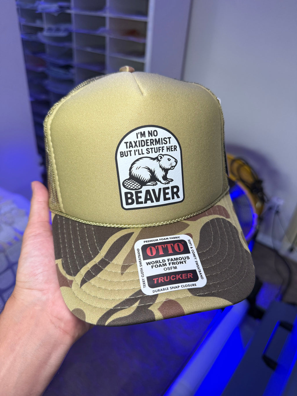 I'm No Taxidermist But I'll Stuff Her Beaver Trucker Hat