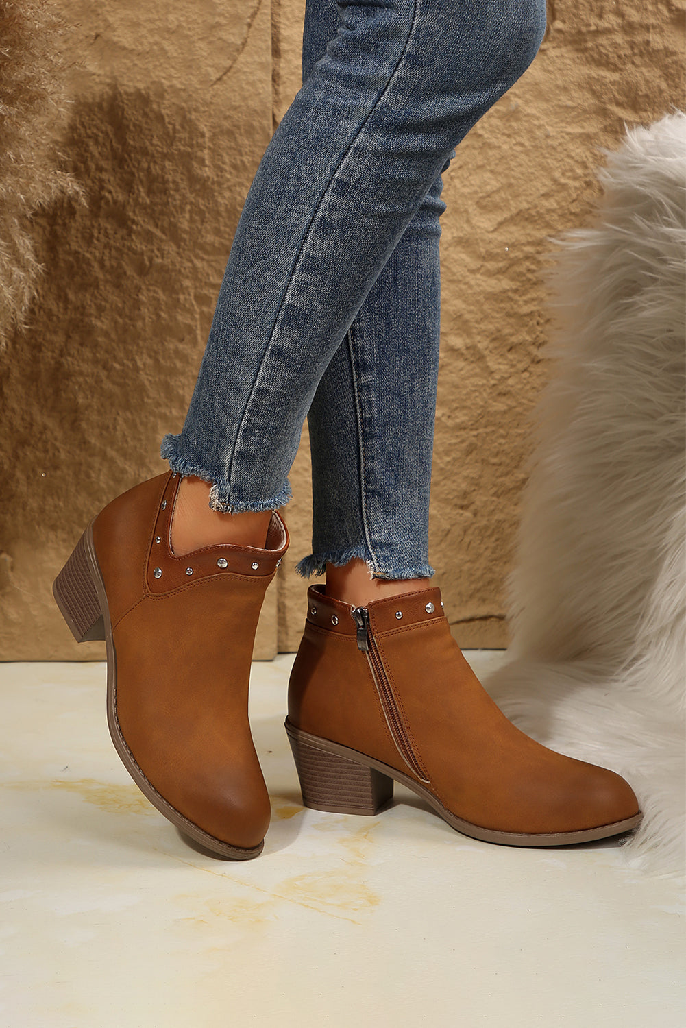 Melody Studded Ankle Boots