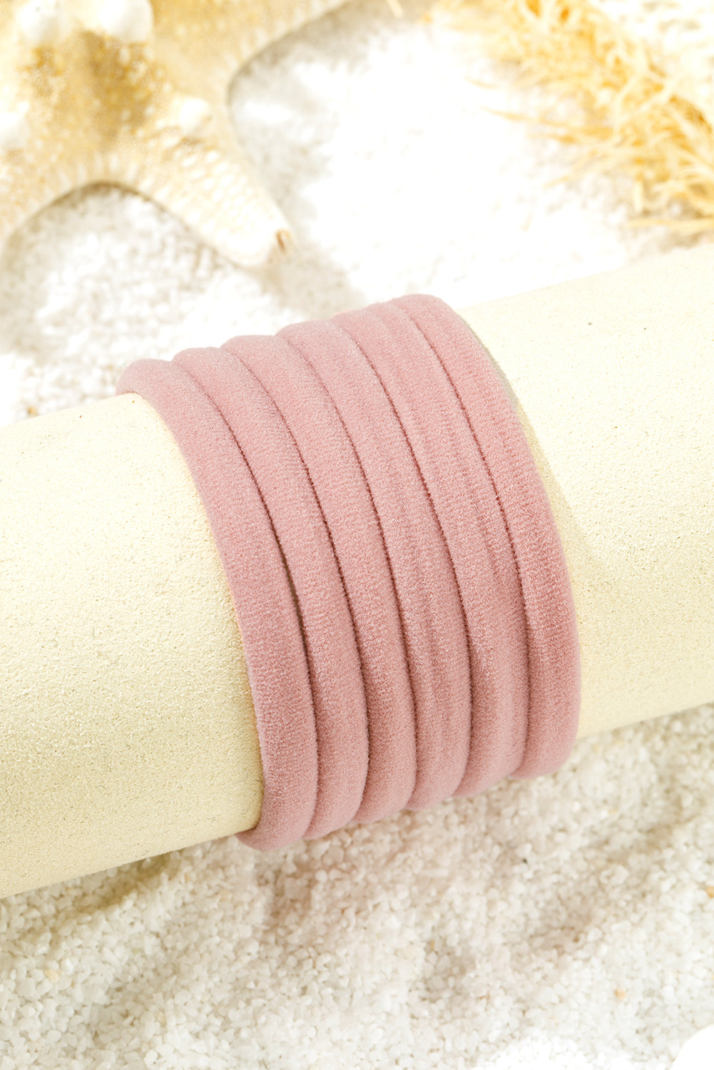 Peach Blossom Solid Hair Tie