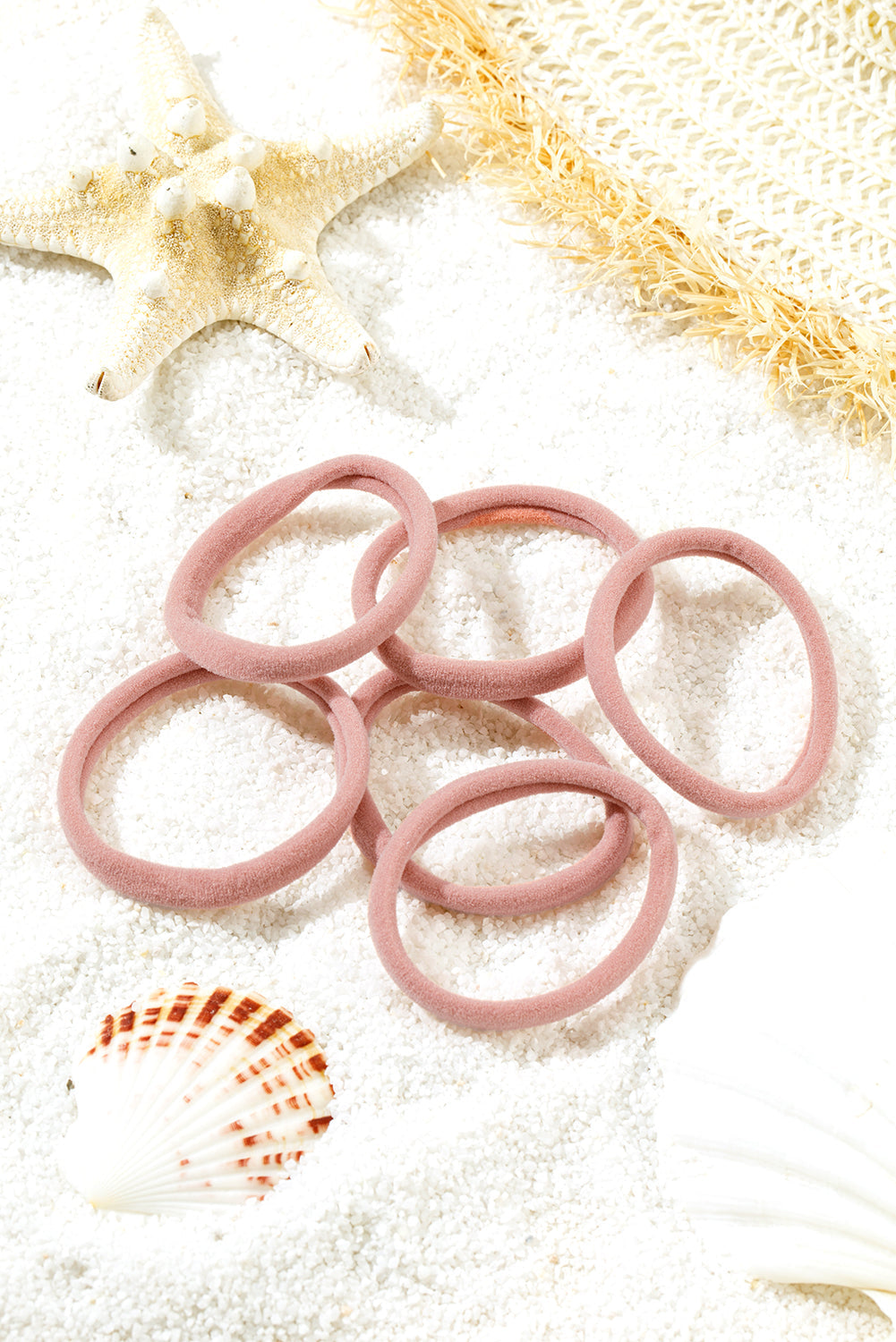 Peach Blossom Solid Hair Tie