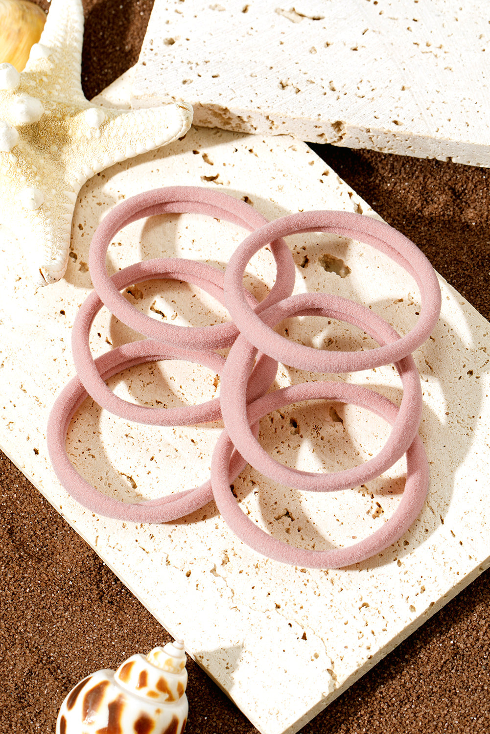Peach Blossom Solid Hair Tie
