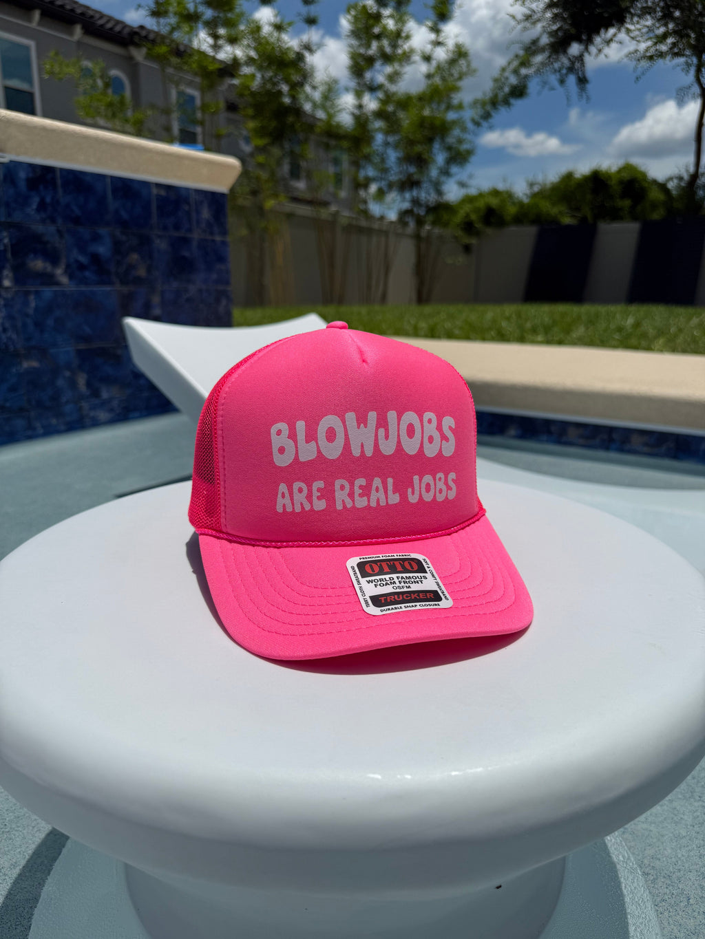 Blowjobs Are Real Jobs Trucker Hat