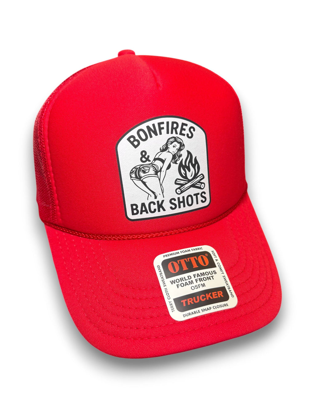 Bonfires & Back Shots Trucker Hat