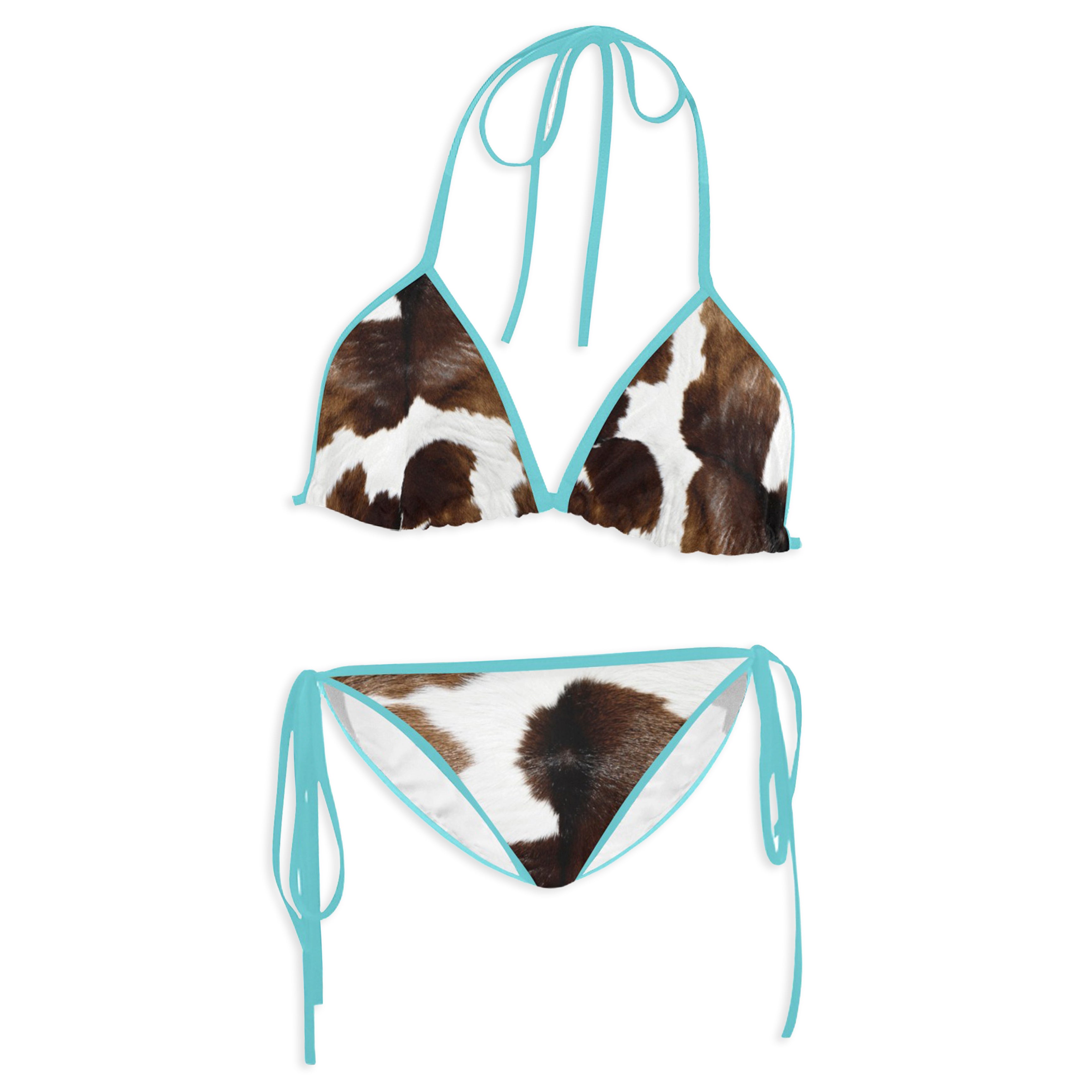 Cow Print Bikini Tops/Bottoms Sold Separately