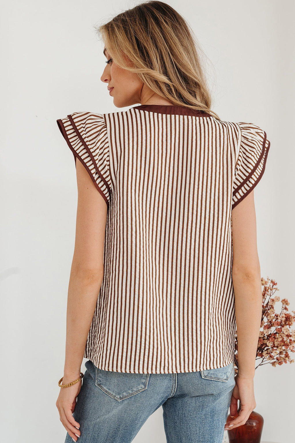 Karter Ruffled Short Sleeve Blouse