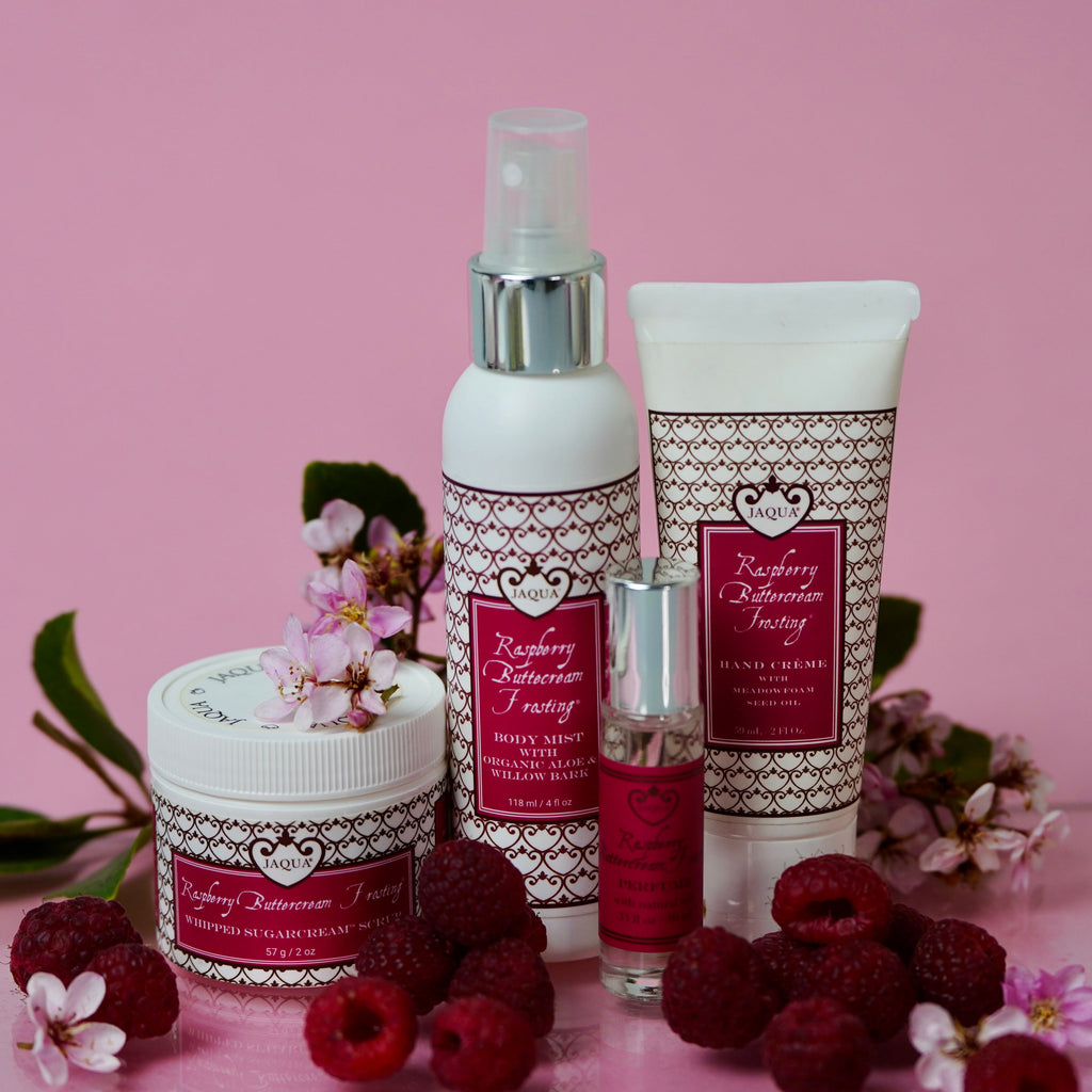 Raspberry Buttercream Frosting Hydrating Body Mist with Organic Aloe & Willow Bark
