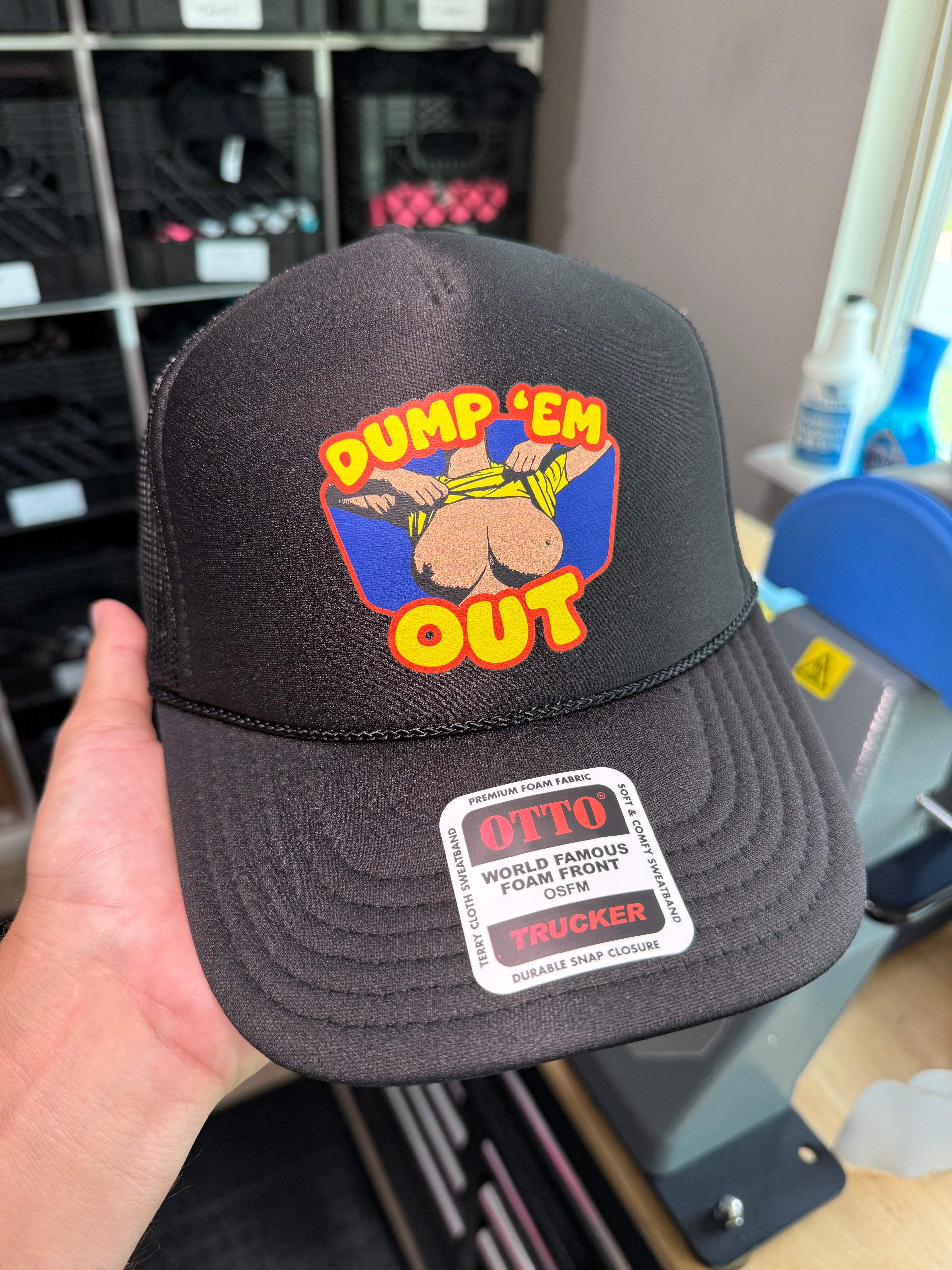 Dump Em Out Trucker Hat