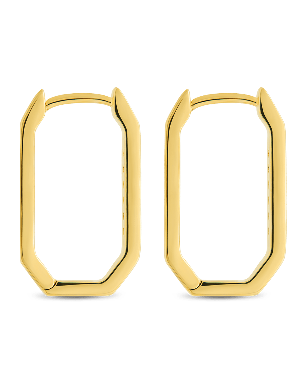 Aria Geometric CZ Micro Hoop Earrings