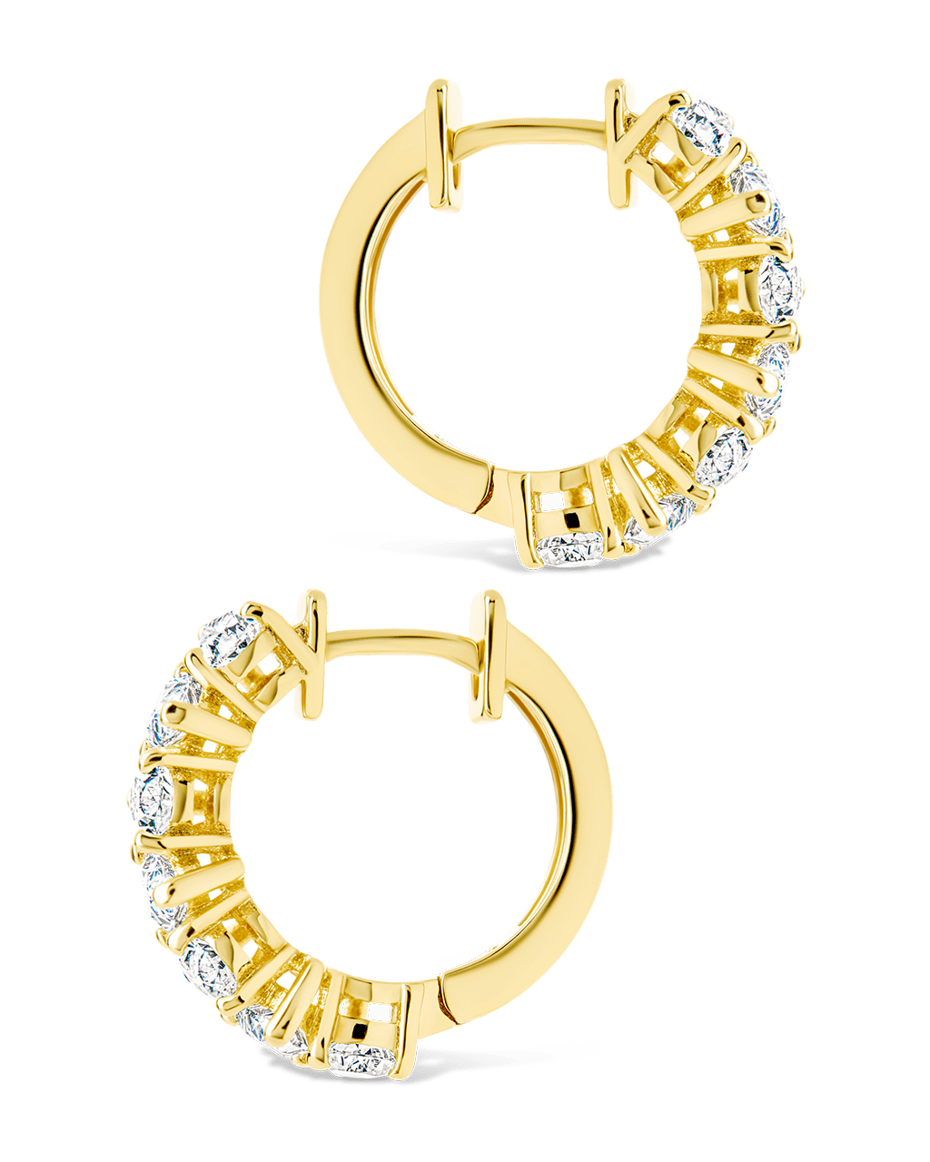 Carina Pear Cut CZ Hoops