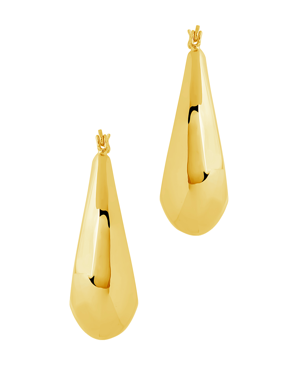 Autumn Elongated Tube Hoop Earrings