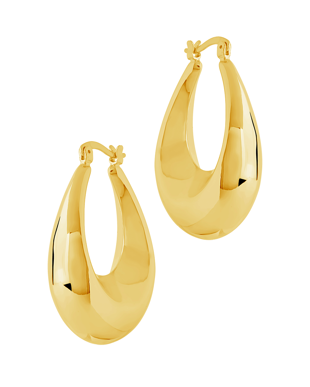 Autumn Elongated Tube Hoop Earrings