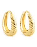 Fairley Oval Textured Micro Hoops