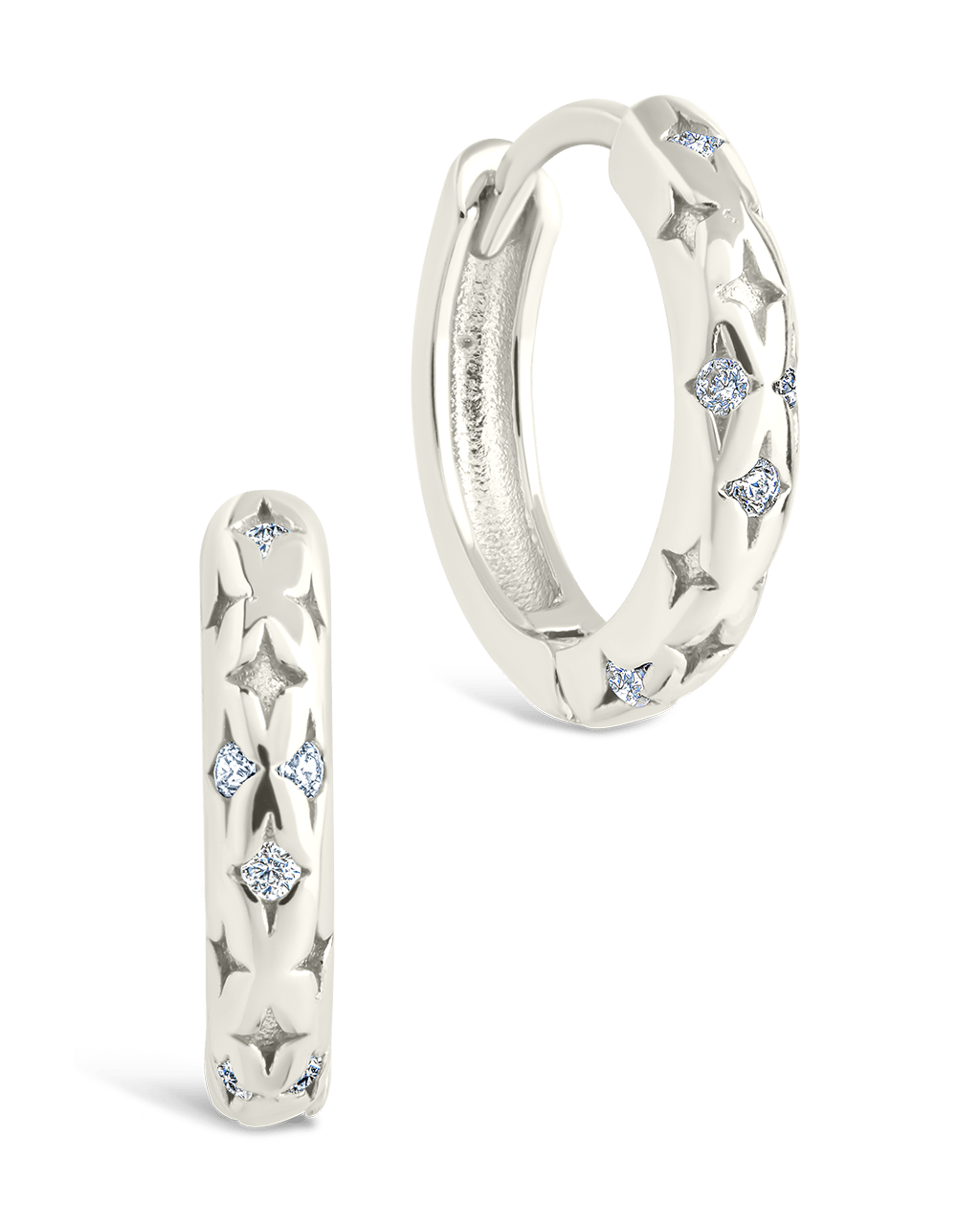 Sterling Silver Blakelyn Micro Hoops
