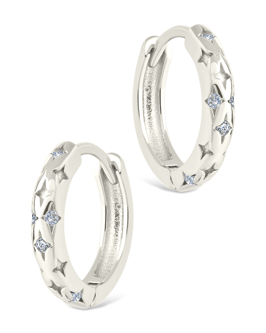 Sterling Silver Blakelyn Micro Hoops